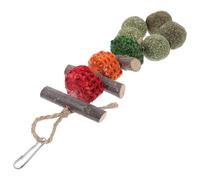 Abaodam Friandises à Mâcher en Bois pour Cobayes Hamsters et Lapins - Collation Saine Pousse Dentaire Sachet Pratique Pommes de Bois Maïs et - de Mastication pour Petits Animaux