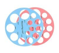Abaodam Gabarit De Mesure Mamelons Silicone Doux Pour Bébé, Outil Précis Pour Dimensionnement Tétines, 2 Rose Et Bleu Clair, Accessoire Pratique Pour Alimentation Au Biberon