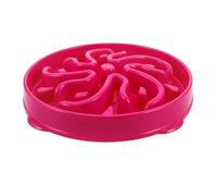 Abaodam Gamelle Anti-glouton pour Chien Grand Format en Plastique Rose Fuchsia, Bol Lent de Fleur pour Alimentation Contrôlée, Distributeur de Nourriture pour Chiens, pour Animaux