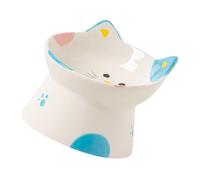 Abaodam Gamelle pour Chat Surélevée avec Fond Plat Pratique pour Nourrir Chatons Et Chats Facilite Digestion Et Repas Confortables