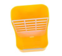 Abaodam Gamelle pour Lapin Support à Foin en Plastique Jaune, Mangeoire Polyvalente et Antidébordement, Accessoire Alimentation pour Petits Animaux de Compagnie