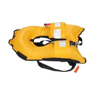 Abaodam Gilet De Natation Gonflable Portable pour Adultes Gilet De Plongée avec Tuba Flottant Noir