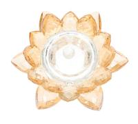 Abaodam Gobelet en Verre Cristal Lotus Couvercle pour Manucure, pour Laver et Mélanger Pinceaux de Nail Art, Décoration Élégante pour Femmes Passionnées