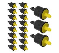 Abaodam Goutteur à Compensation de Pression en Plastique Installation Flexible pour Irrigation Stable des Racines de Plantes et Pelouses 50 Pièces avec Connecteur à Barbelure et Canaux