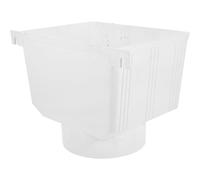 Abaodam Gouttière Pvc 160 Mm Récupérateur D'eau de Pluie pour Descente de Gouttière Déviateur D'eau Pluie Compatible Système Drainage Jardin Efficient