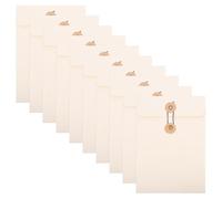 Abaodam Grand Paquet de Rangement pour Dossiers en Papier Blanc 10 Pochettes Épaisses et Pratiques, Facile à Utiliser, Gestion des Affaires en Entreprise Classe