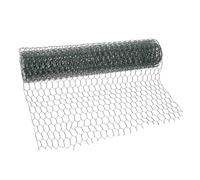 Abaodam Grillage Métallique Galvanisé Vert Maille Hexagonale Filet Palissage Clôture Jardin Souple pour Élevage Volaille et Protection Animaux