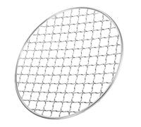 Abaodam Grille De Barbecue en Acier Inoxydable, Grille De Cuisson Ronde Réutilisable, Grille De Cuisson Extérieure pour Barbecue, Fête, Réunions De Famille