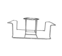 Abaodam Grille De Rôtissage Pliable en Acier Inoxydable pour Poulet Rôti, Porte-Poulet en Canette De Bière, Support Compact pour Barbecue Extérieur, Cuisson Uniforme Et Portable