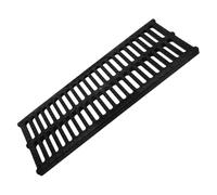 Abaodam Grille de tranchée robuste en plastique noir, couverture de drainage pour égout et fossé, accessoire pratique pour système de drainage extérieur et entretien économique