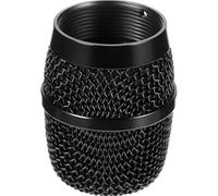 Abaodam Grille Métallique pour Micro Compatible Ktv, Accessoire de Remplacement Solide pour Scènes Professionnelles, Tête Sphérique Noire pour Microphone sans Fil