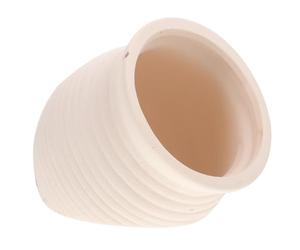 Abaodam Grotte Cachette Aquarium Blanche Décorative en Plastique Rigide Taille Moyenne pour Aquarium Eau Douce Abri Poissons Crevettes Petits Animaux Aquatiques