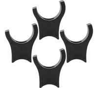 Abaodam Guide de Rail de Support de Rail en Plastique Abs Noir pour Fauteuil Roulant Lot de 4 Pièces Améliorant la Fonctionnalité du Siège au Quotidien