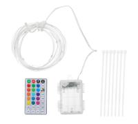 Abaodam Guirlande Lumineuse LED pour Vélo 2M Lumière de Roue Vélo Rechargeable pour Sécurité Nocturne Compatible VTT Étanche et Solide