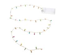 Abaodam Guirlande Lumineuse Miniature à Piles Mini Ampoules LED, Décoration Lumineuse pour Maison de Poupée et Sapin de Noël, Plastique Solide, pour Décorations Festives, Modèle Compact