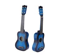 Abaodam Guitare en bois pour musique acoustique portable pour garçons et facile à jouer avec un design d'action à cordes basses pour l'apprentissage précoce et