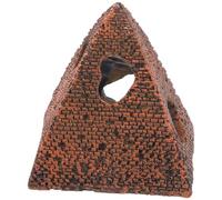 Abaodam Habitat Décoratif Pyramide pour Artificielle Résine Aquarium en Décoration et Eau Douce Poisson pour Crevettes Poissons