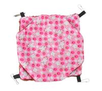 Abaodam Hamac Doublé Peluche pour Écureuil et Sucre Glider Nid Chaud et Confortable Petit Modèle Rose pour Animaux de Compagnie