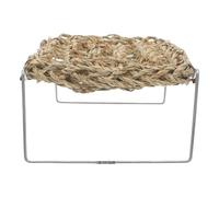 Abaodam Hamac pour Lézard à Barbe en Herbe Marine Respirante, Décor D'habitat d'escalade Rectangulaire Kaki pour Terrarium de Reptiles