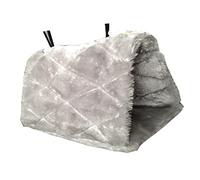 Abaodam Hamac pour Oiseaux Peluche Grotte Douillette Cabane à Oiseaux Refuge pour Animaux Couleur Gris