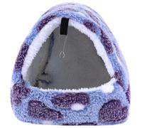 Abaodam Hamac Suspendu en Coton Flanelle Chaud pour Petits Animaux Résistant et Ne Se Déforme Pas avec Crochets, Lit Douillet pour Hamster pour Cage et Maison