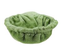 Abaodam Hamac Suspendu pour Chat en Peluche Vert Anneau en Acier, Accessoire pour Arbre à Chat, Installation Facile, pour Chatons la Maison