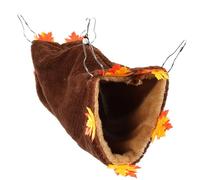 Abaodam Hamac Suspendu pour Hamster 40X15 CM en Peluche Ultra Douce Tunnel Chaud et Respirant pour Cochon D’Inde Chinchilla et Petits Rongeurs D’Hiver Confortable pour Petits Animaux