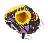 Abaodam Hamac Suspendu pour Oiseaux Nid D'oiseau Chaud en Peluche Rembourré Petit Format Cabane d'hiver pour Cage Oiseaux Petits Animaux Perroquets