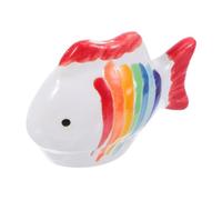 Abaodam Hand Painted Ceramic Floating Fish Ornaments Striped Realistic Aquarium Fish Tank Accessories for and Fairy Garden Decorations