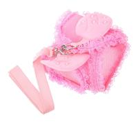 Abaodam Harnais pour Animaux de Compagnie Ange Rose Taille L en Polyester