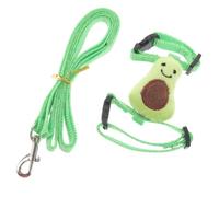 Abaodam Harnais Réglable pour Lapin et Petit Animal Laisse en Nylon Doux, Taille S Verte, Ensemble Confortable et Respirant pour Promenade et Entraînement D’Animaux