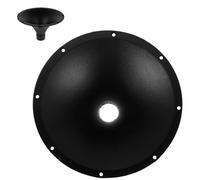 Abaodam Haut-parleur à Pavillon Abs Noir Adaptateur de Haut-parleur Cornet 8 Pouces Rond à Filetage Interne Accessoires de Scène, pour Grandes Salles en Intérieur