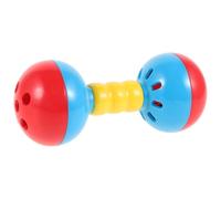 Abaodam Hochet Double Cloche Portable Plastique pour Garçon Fille Améliore la Force Du Poignet Coordination Musical Léger pour Garçons et Filles Bas Âge Couleur Aléatoire