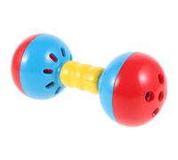 Abaodam Hochet Double Clochette en Plastique pour Tout-petits, Léger et Conçu pour Développer la Force du Poignet en Préscolaire Couleur Aléatoire