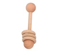 Abaodam Hochet En Bois Pour Garçons Et Filles Jouets Montessori Sans Danger Pour Les Nouveau-nés Instrument De Musique Pour Léducation Précoce Des Tout-petits