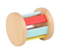 Abaodam Hochet Rouleau en Bois pour Bébé - Montessori Sensoriel à Main, Développement Motricité Fine et Coordination Œil-main, Instrument Musical Éducatif pour Tout-petits, 1 Pièce