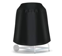 Abaodam Housse de Grill Étanche pour Barbecue Foyer Rond Protection Pluie Saleté Débris Conception Ajustée pour Rangement Pratique Durable