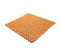 Abaodam Housse de Siège Bois Perlé pour Voiture et Bureau Coussin Massant avec Effet Massage pour Confort Conducteur Installation Antidérapante