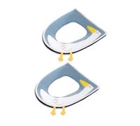 Abaodam Housse De Siège De Toilette Épaisse Douce Et Chaude avec Poignée Tapis De Couvercle Lavable pour Usage Domestique Rembourrage en Coton