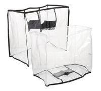 Abaodam Housse de Valise Transparente Lot de 2pcs en PVC Légère et Visible pour Bagages de 18 Pouces Protection Solide Anti-poussière et Anti-Eau pour Voyage