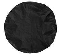 Abaodam Housse Ronde pour Barbecue Extérieur en Tissu Oxford 210D Noir, Diamètre 80 CM, Étanche et Ventilée, Protection Anti-Poussière pour Brûleur et Grille, pour Jardin, Terrasse et