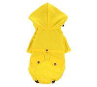 Abaodam Imperméable pour Animaux De Compagnie Manteaux De Pluie pour Chiens Veste Cool pour Chien Froid Imperméable pour Chiot Manteau De Chien Manteaux De Chien Toison Yellow Polyester