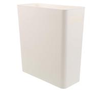 Abaodam Insert de Poubelle Rectangulaire Amovible en Plastique, Blanc | Bac Intérieur de Remplacement 30,50x28,50x12,60cm, Nervures Renforcées, Bords Arrondis, Retrait Facile