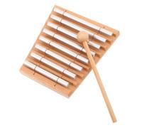 Abaodam Instrument de Percussion Éducatif pour Garçon et Filles et Étudiants, Bois et Métal, Ton Brillant, Facile à Utiliser, pour Voyage et Salle de Classe