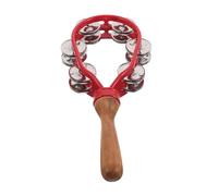 Abaodam Instrument Musical Plastique Rouge pour Garçon Fille Shaker de Percussion à Poignée Éducatif pour Fêtes de Noël et Activités de Précocité