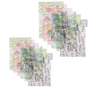 Abaodam Intercalaires à Onglets Ensemble de 2 Sets en Pp Coloré Étiquettes Indexables et Séparateurs Couleur Aléatoire pour Classeurs à 6 Trous pour Carnets et Planners