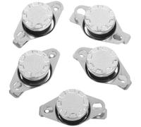Abaodam Interrupteur Thermique et Distributeur D'eau pour -eau Électrique Normalement Fermé 50°c 10a 250v Installation Facile, Matériau Métal et Plastique, Pack de 5 Pièces