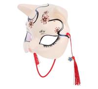 Abaodam Japanese Style Half Face Mask For And Adults Handmade Cat Cosplay Accessory For Halloween Carnival Masquerade Parties