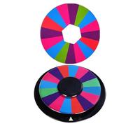 Abaodam Jeu à Boire de Shots Double Face 8/16 Cases, Plateau Tournant Vinyle pour Bar et Ktv, Accessoire Ludique pour Soirée Entre Amis 1 Plateau et 2 Feuilles Personnalisables