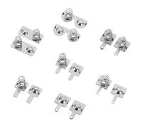 Abaodam Jeu de 10 Plaques Contacts Ressorts Métalliques pour Batterie AAA et AA Pièces de Rechange pour Supports de Batterie Télécommande Connexion Stable et Compatible Piles